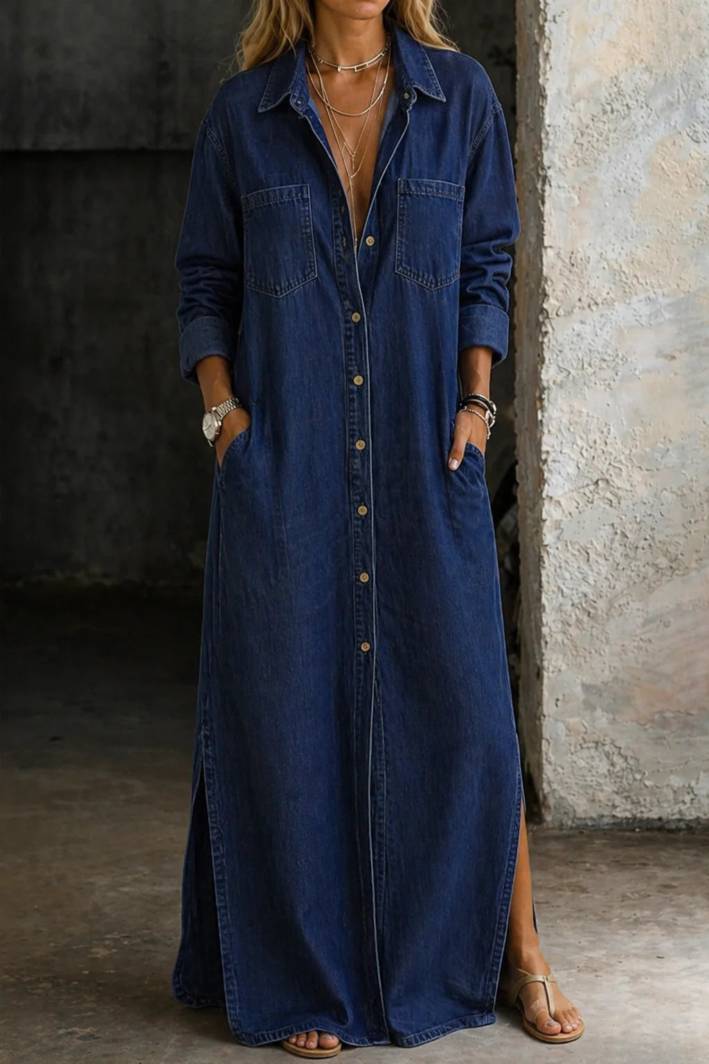 Vestido Vaquero Rosaura Paez® - ''Cuarzo''