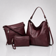 Set de 3 Bolsos Hobo de Piel de Lujo - Rosaura Paez®