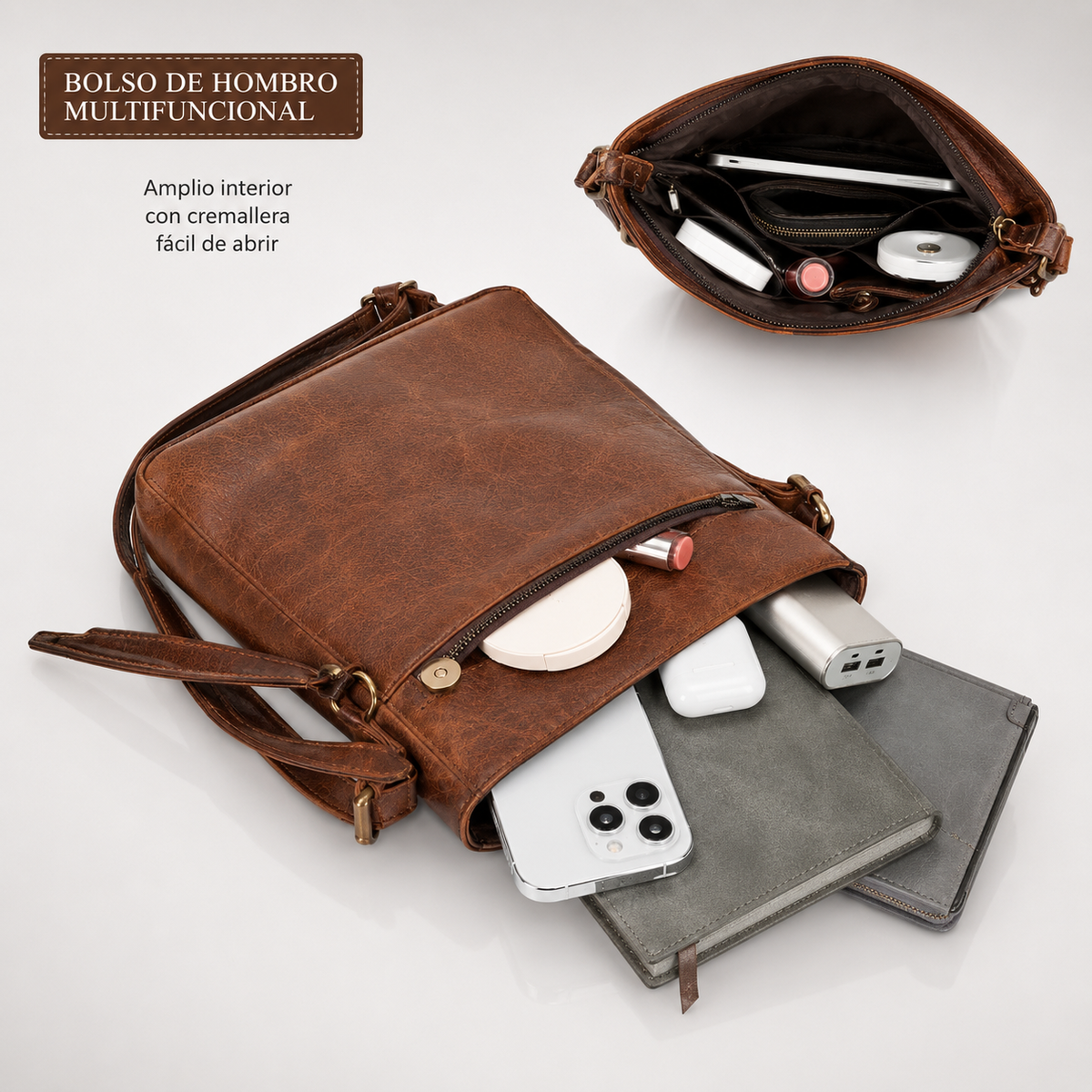 Set de 3 Bolsos Hobo de Piel de Lujo - Rosaura Paez®